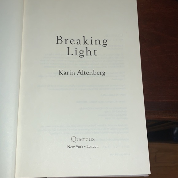 Breaking Light book by Karin Altenberg - Picture 4 of 6